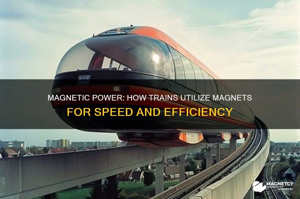how are magnets used in trains