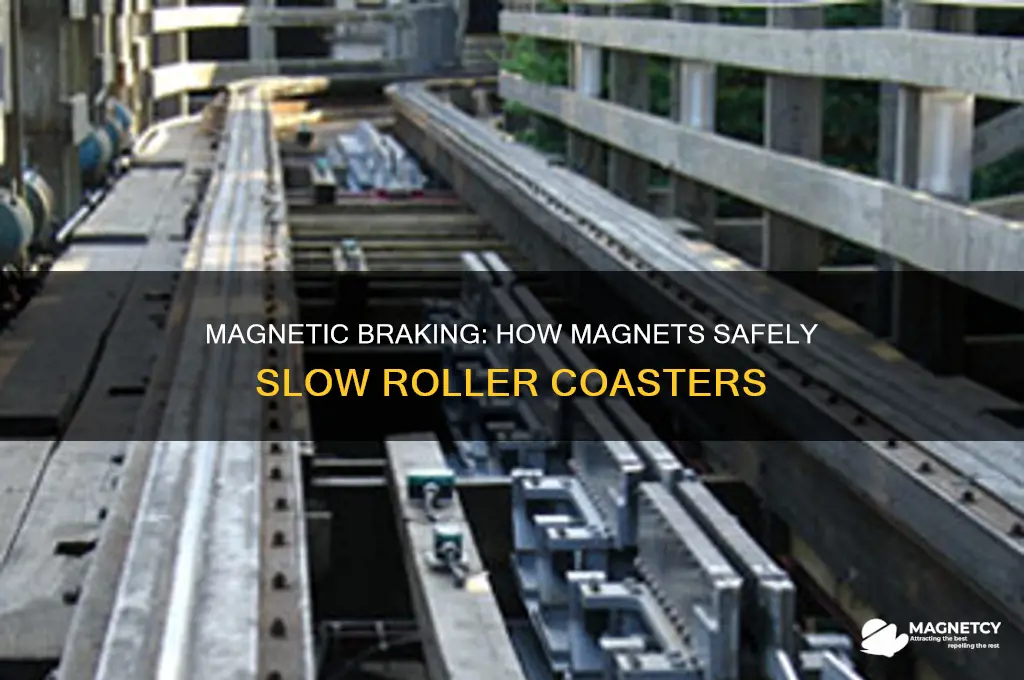 how are magnets useful in slowing down the roller coasters