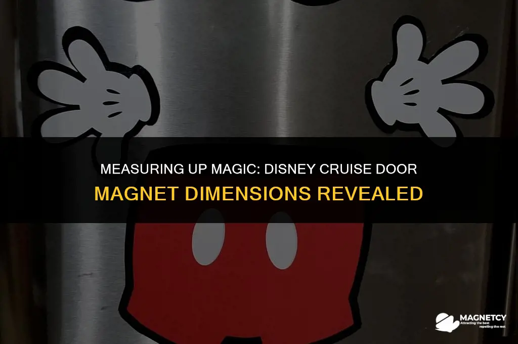 how big are the door magnets for make disney cruise