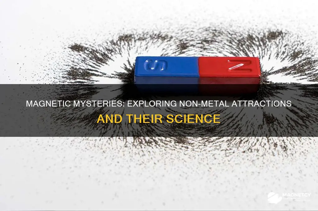 how can a magnet be attracted to no metal