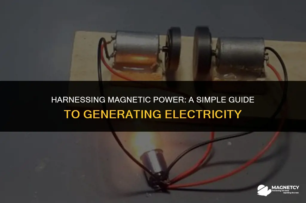 how can a magnet be used to make electricity