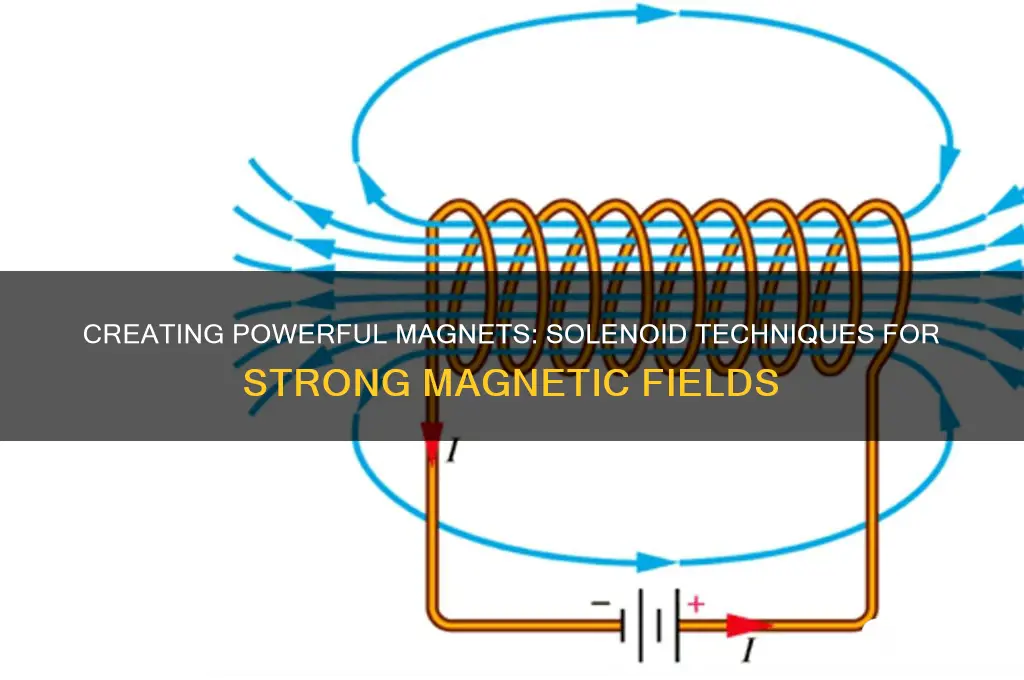 how can a strong magnet be made using the solenoid