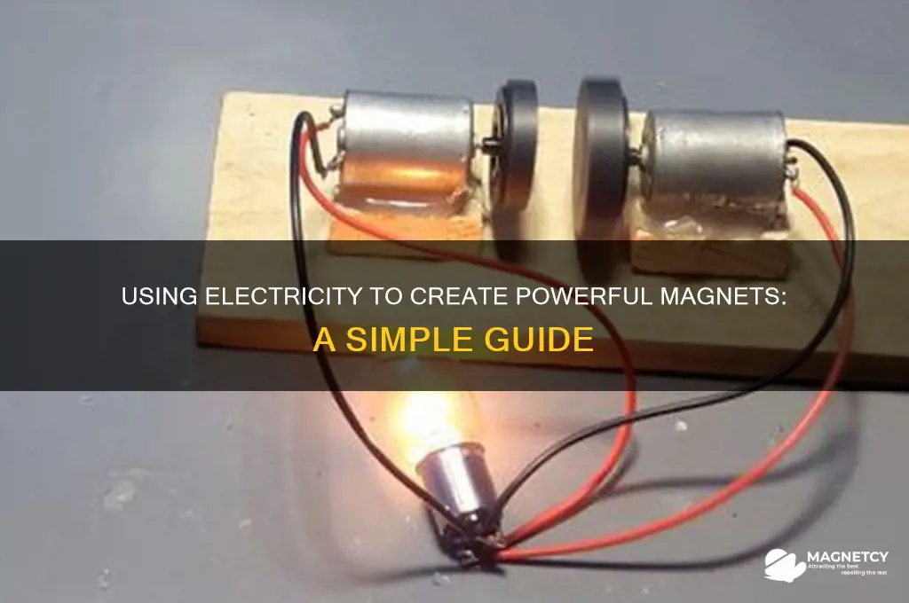 how can electrcity be used to make a magnet
