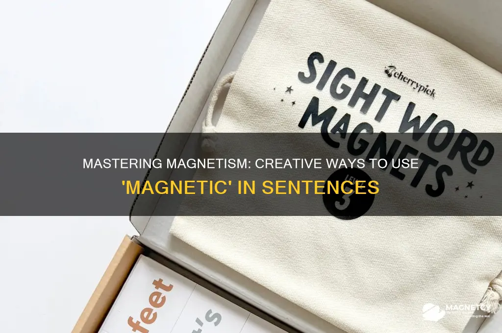 how can i use magnetic in a sentence