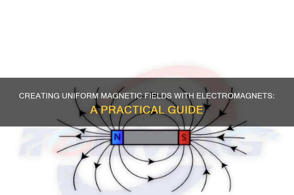how can you create a uniform magnetic field using electromagnet