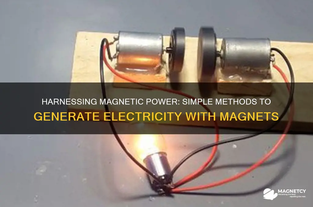 how can you create electricity with a magnet