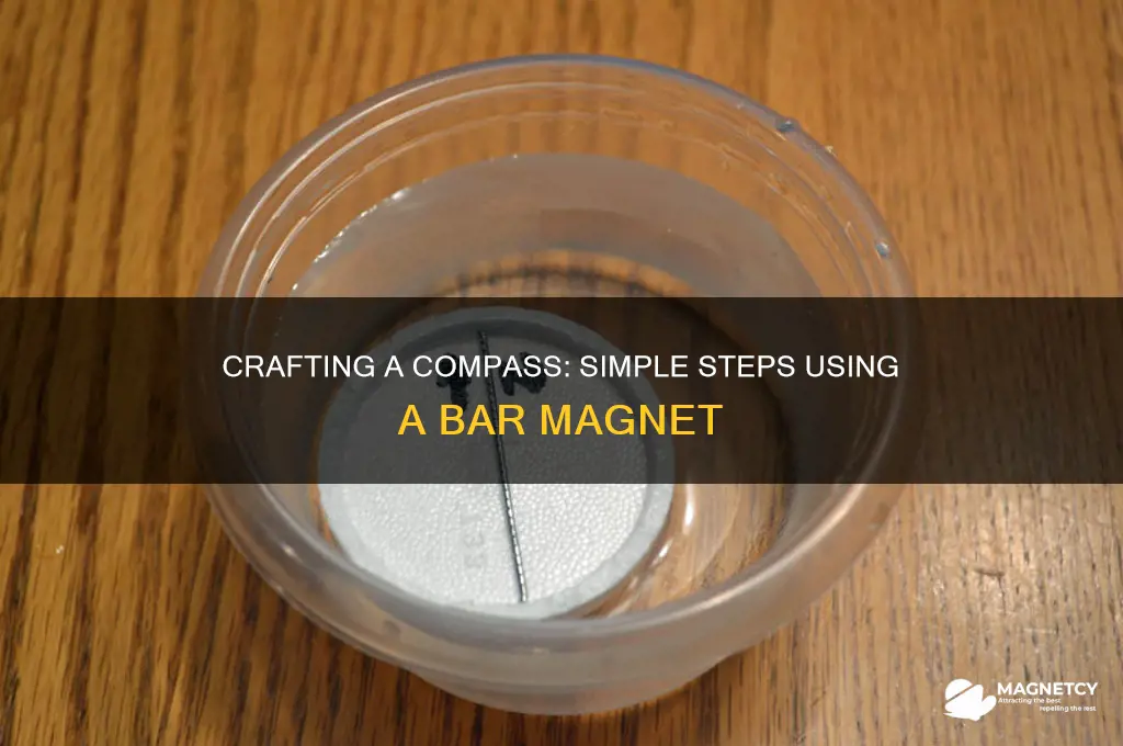 how can you make a compass using a bar magnet