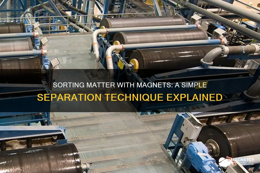 how can you sort matter using a magnet