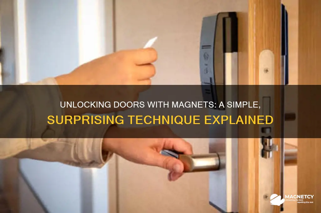 how can you unlock a door using a magnet