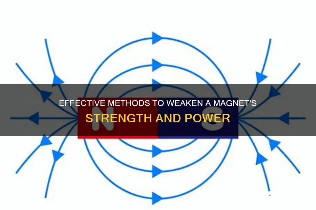 how can you weaken a magnet