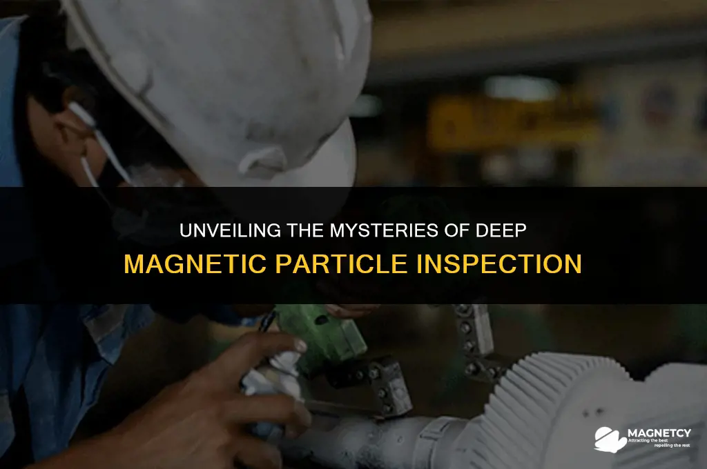 how deep magnetic particle inspection works
