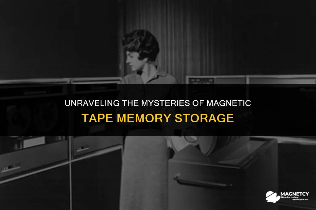 how did magnetic tape work for memory storage