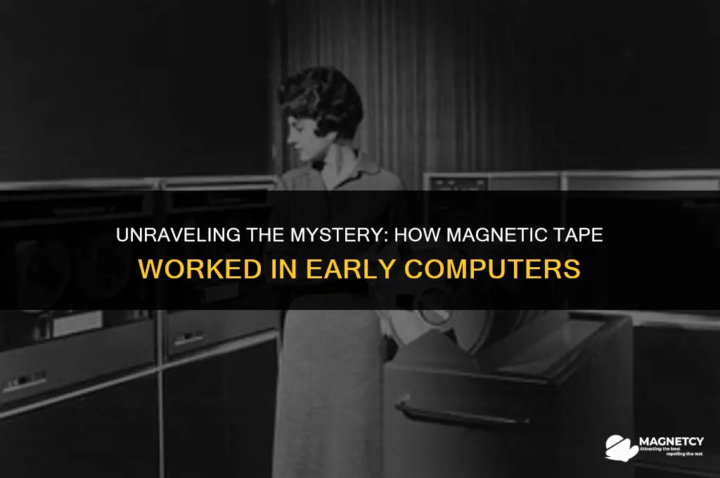 how did magnetic tape work in a computer