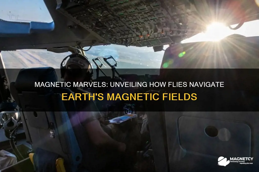 how do flies use magnetism