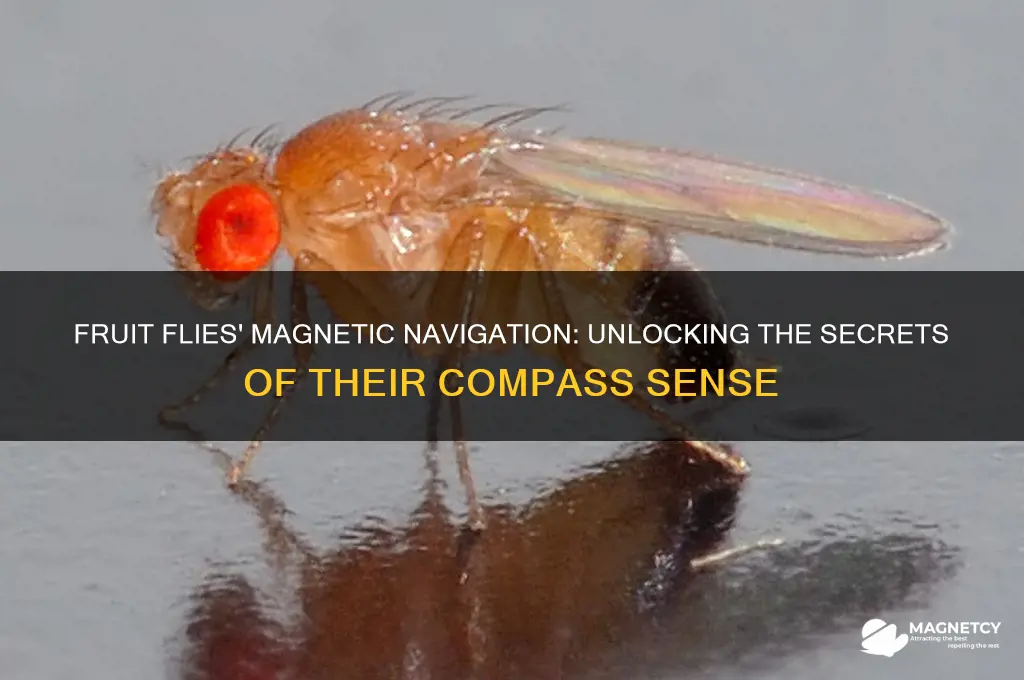 how do fruit flies use the magnetic field