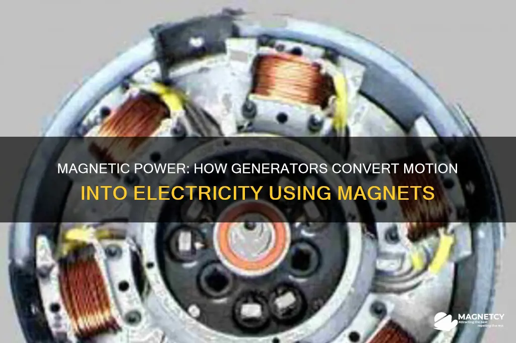 how do generators use magnets to create electricity
