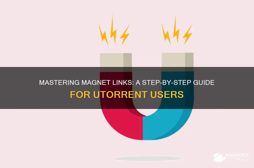 how do i use a magnet link with utorrent