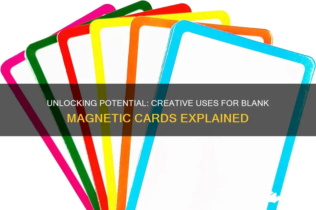 how do i use blank magnetic cards