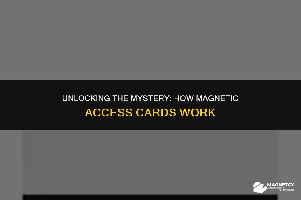 how do magnetic access cards work