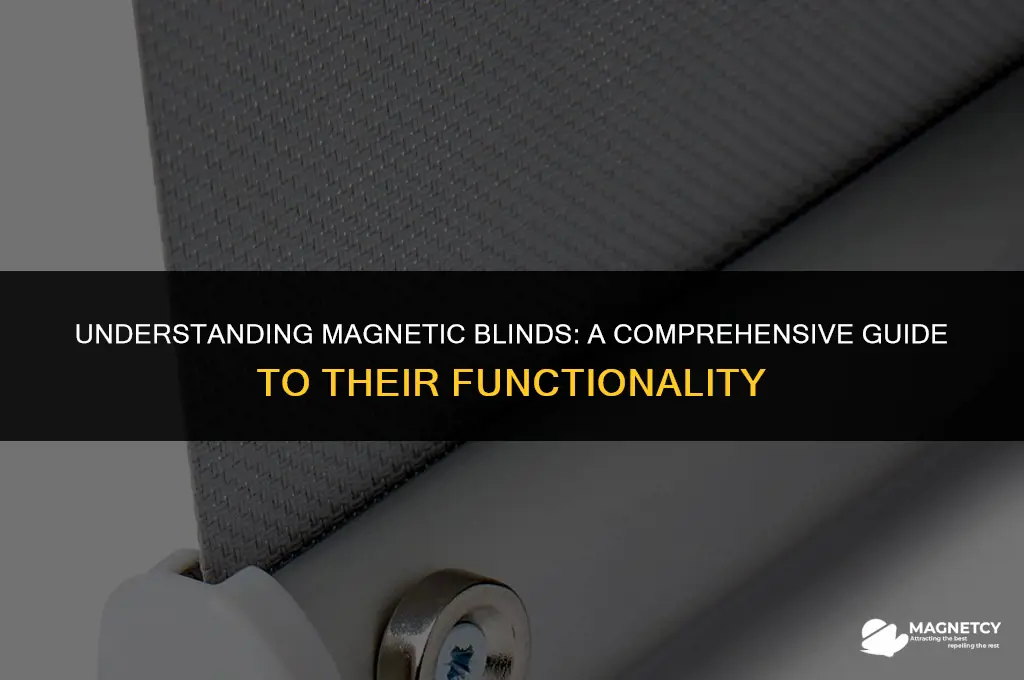 how do magnetic blinds work