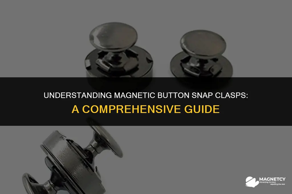 how do magnetic button snap clasp work on clothing