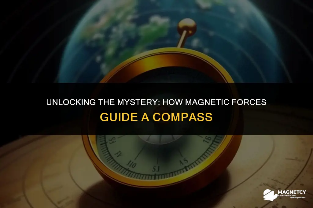 how do magnetic forces cause a compass to work