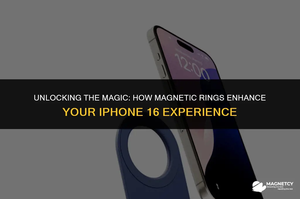 how do magnetic rings work for iphone 16