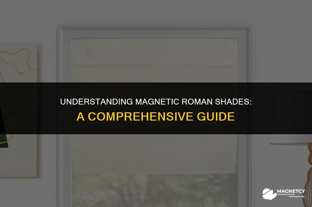 how do magnetic roman shades work