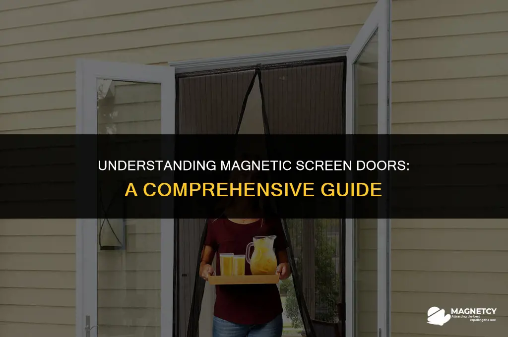 how do magnetic screen doors work