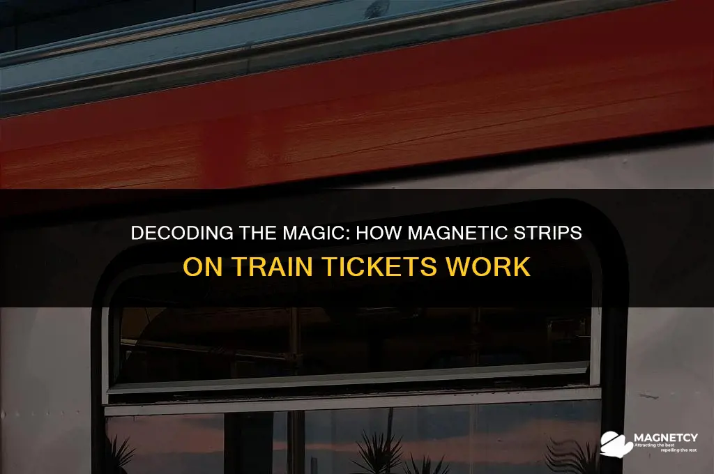 how do magnetic strips on train tickets work