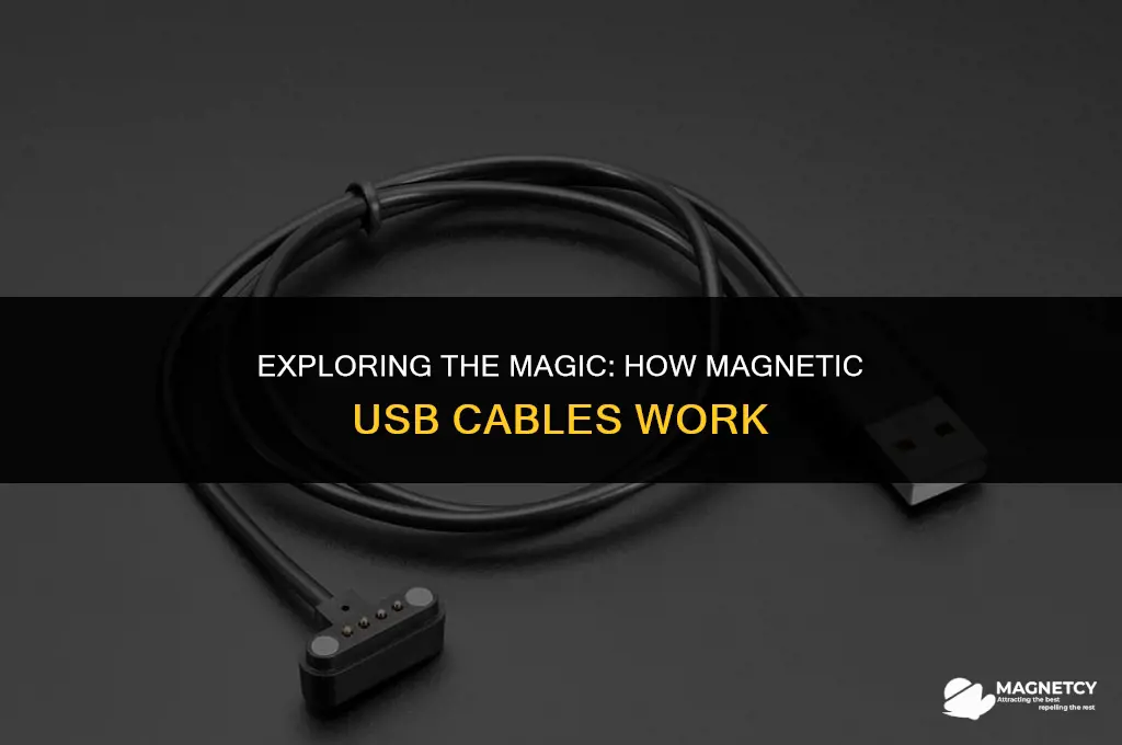how do magnetic usb cables work
