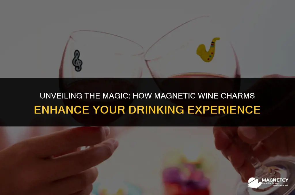 how do magnetic wine charms work