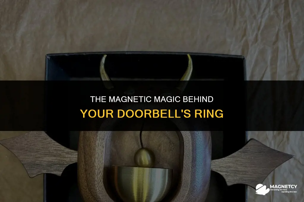 how do magnets make a doorbell work