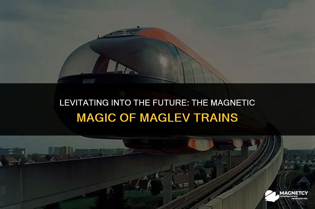 how do magnets make maglev trains work