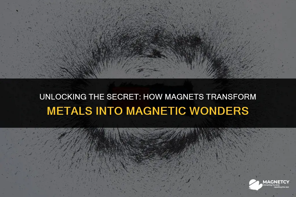 how do magnets make metals magnetic