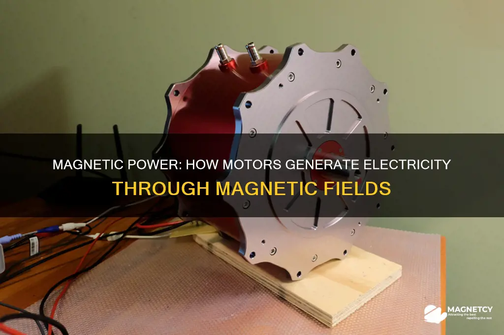 how do motors use magnets to create electricity