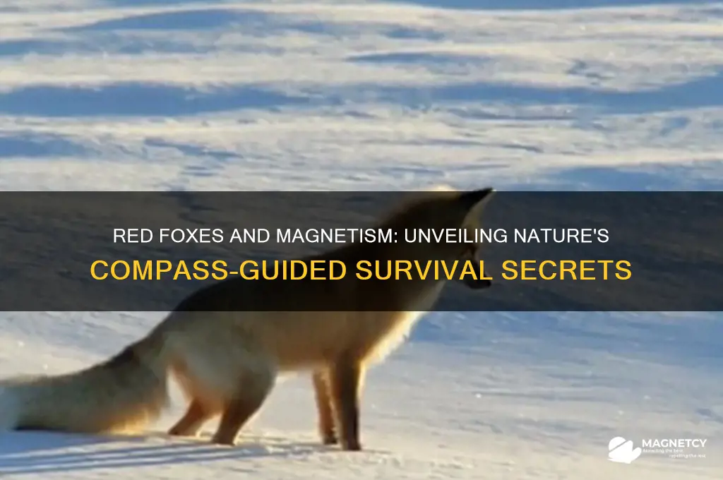 how do red foxes use magnetism