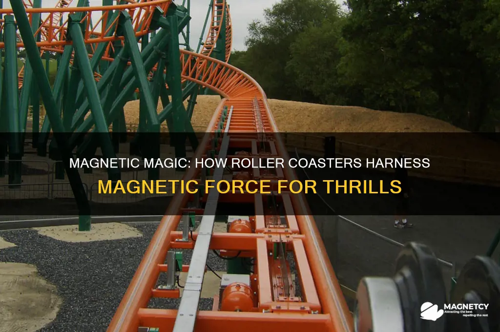 how do roller coasters use magnetic force