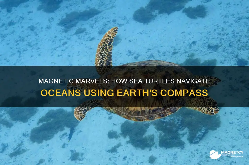 how do sea turtles use magnetic compass for navigation