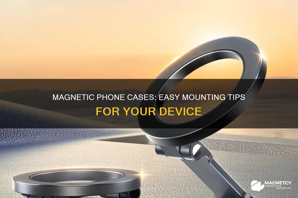 how do use magnetic phone cases to phone mound