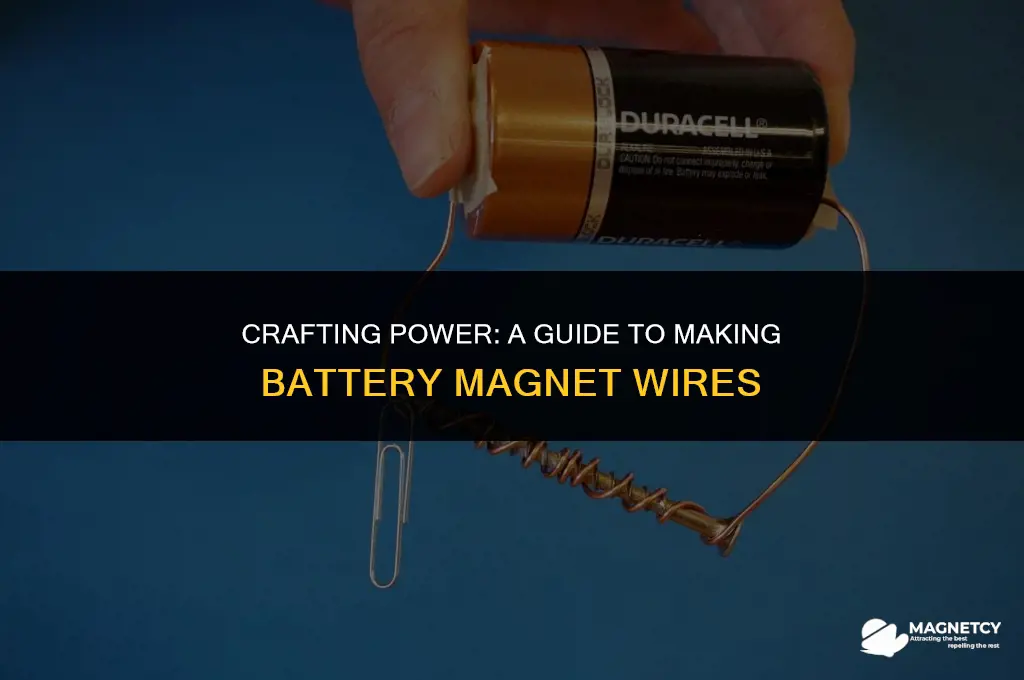 how do you make a battery magnet wire