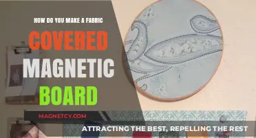 Crafting a Stylish Fabric-Covered Magnetic Board for Your Space