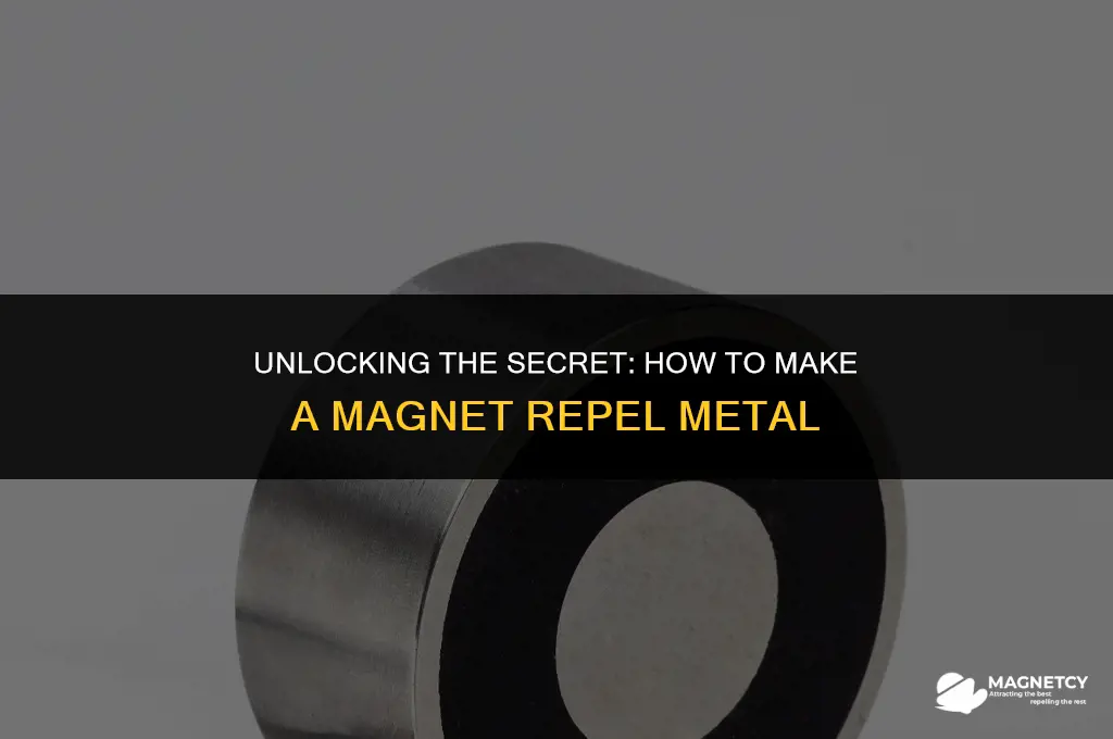 how do you make a magnet repel metal