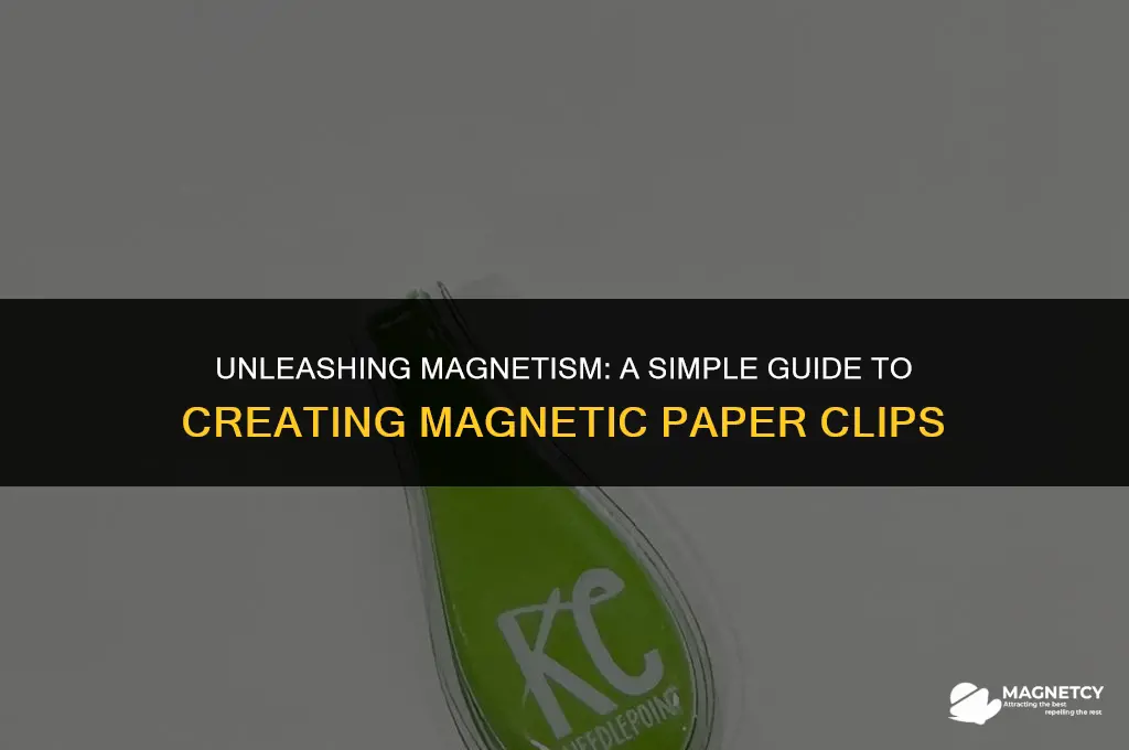 how do you make a paper clip magnetic