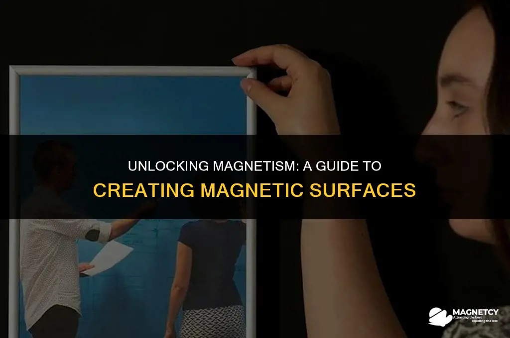 how do you make a surface magnetic