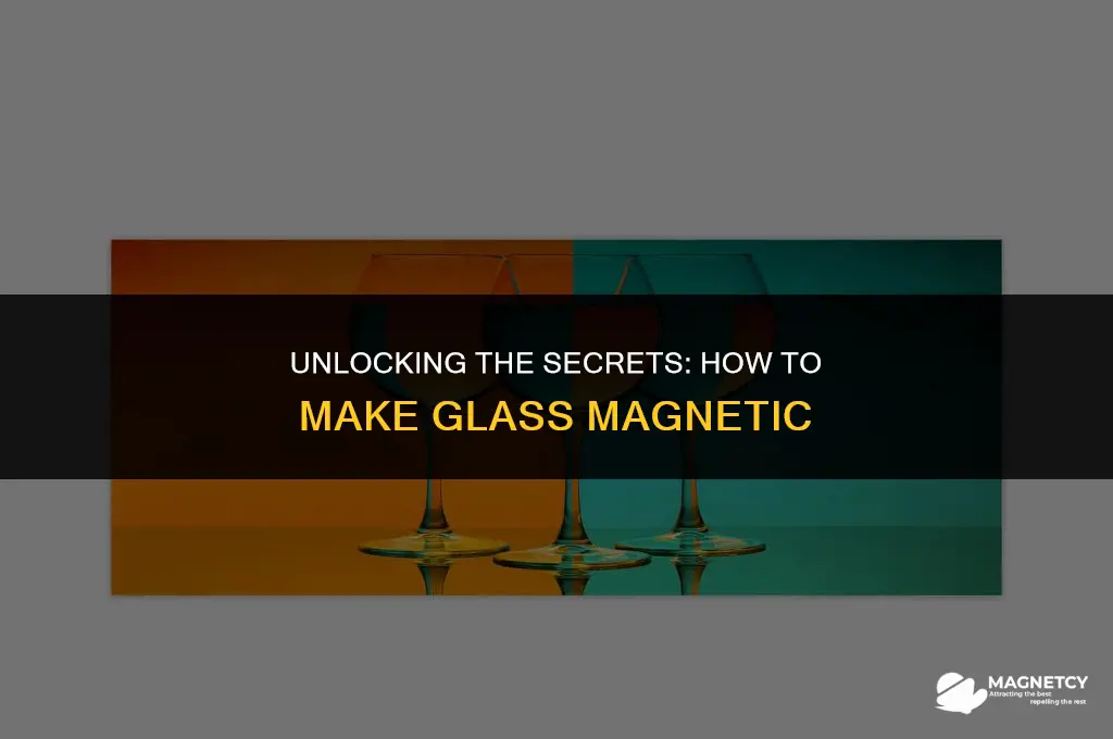 how do you make glass magnetic