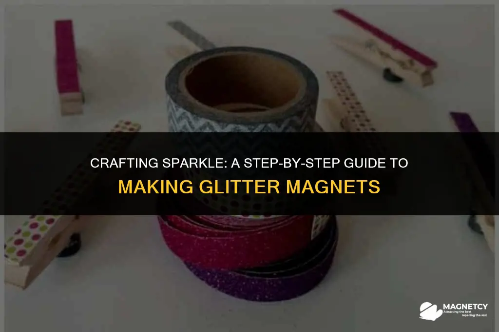 how do you make glitter magnets