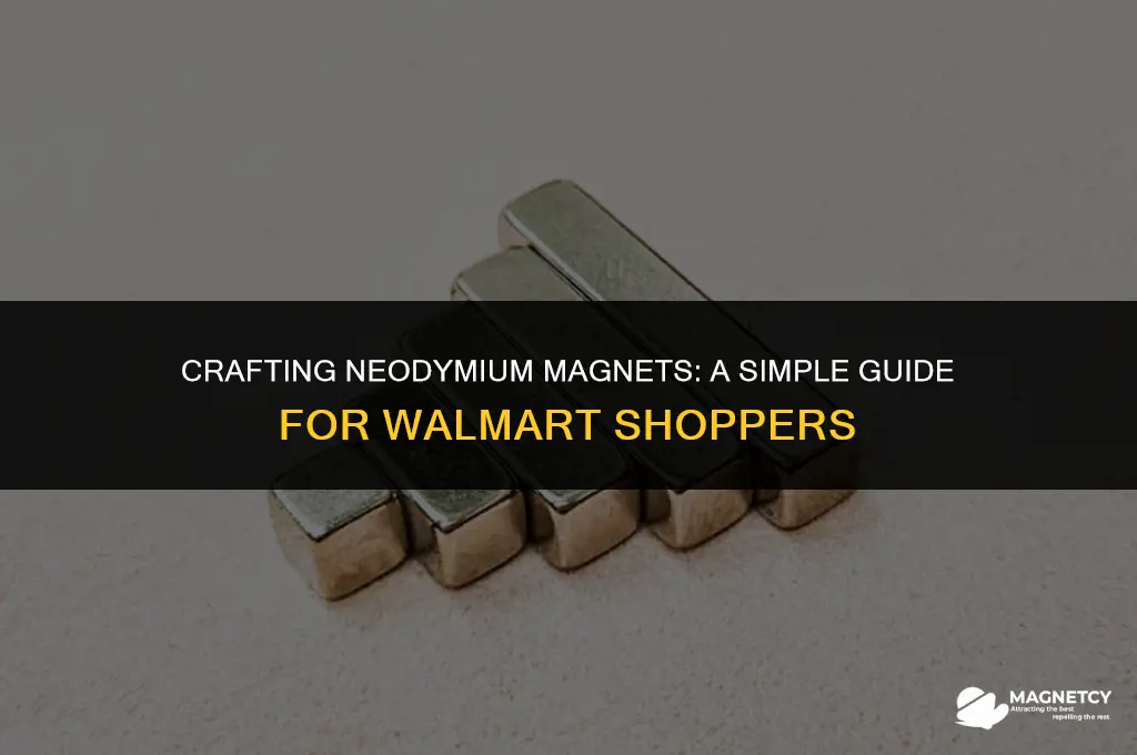 how do you make neodymium magnets at walmar