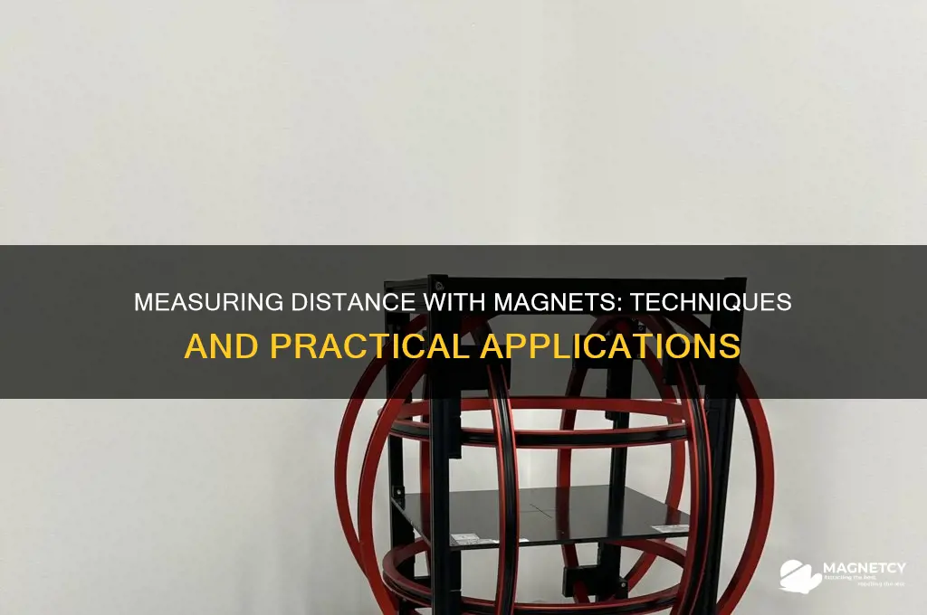 how do you measue distance when using a magnet