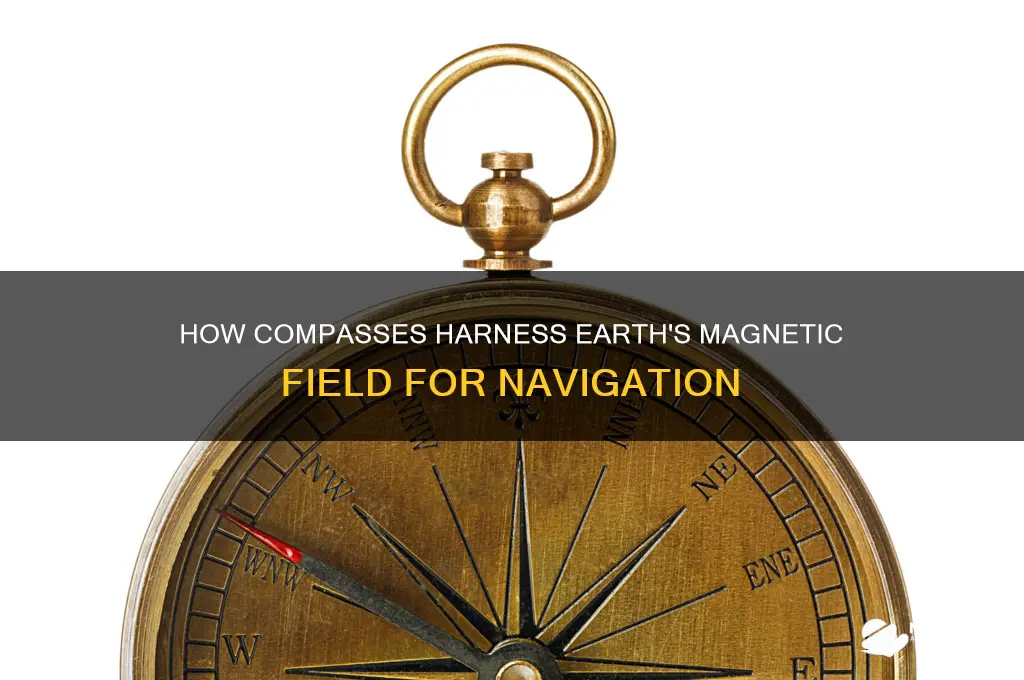 how does a compass use the earth
